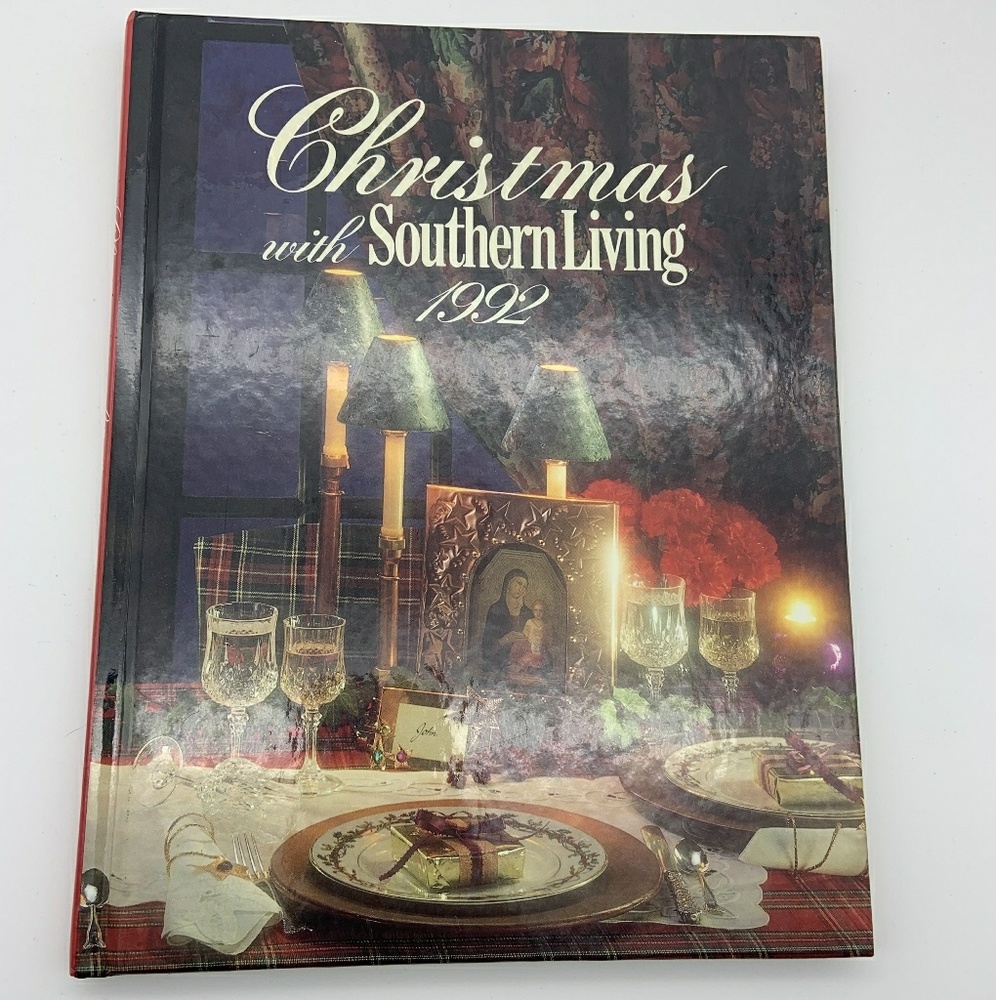 Vintage Book Christmas With Southern Living 1992